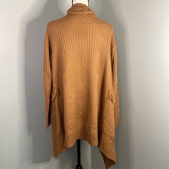 Kori America Tassle Fringe Long Sleeve Chunky Knit Sweater Cardigan - Picture 5 of 6